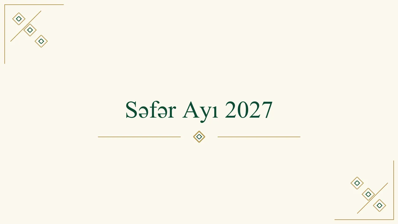Səfər ayı 2027 başlıq şəkli